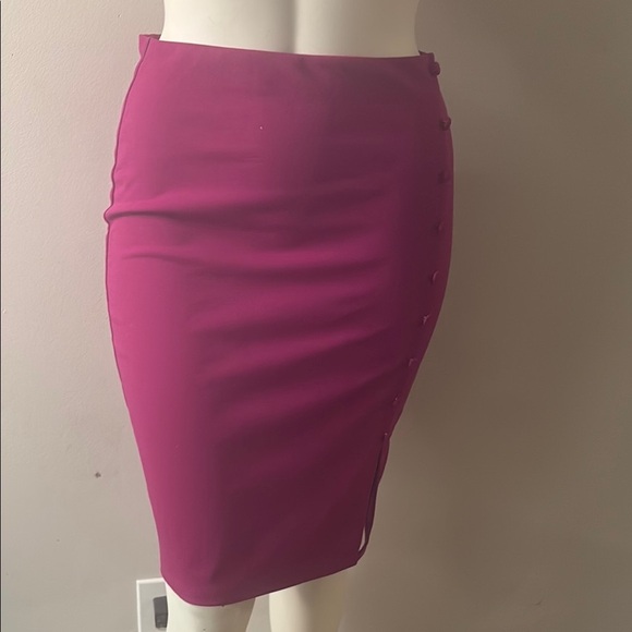 New York & Company Fuchsia Pencil Skirt - Picture 6 of 9